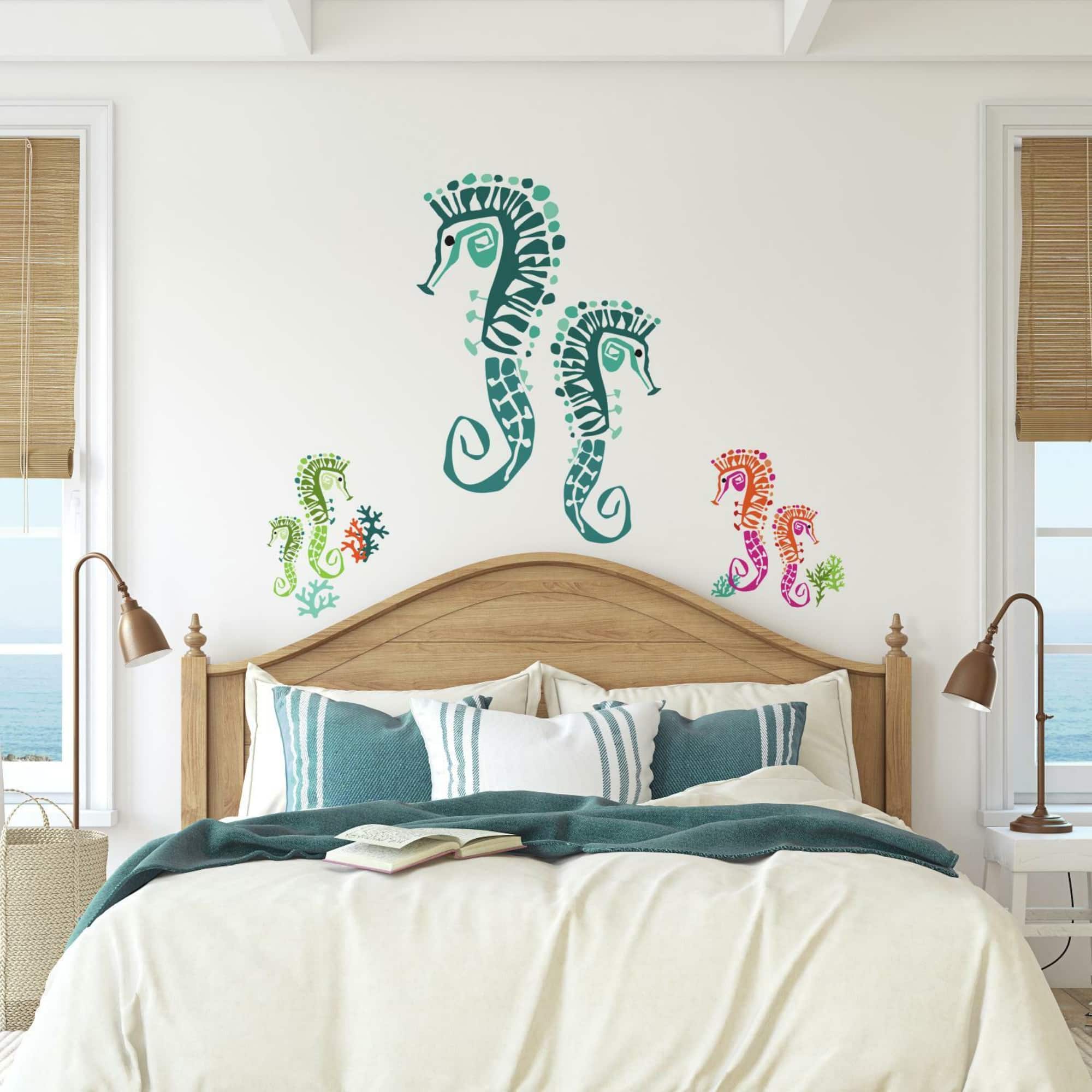 RoomMates Jane Dixon Seahorse Peel & Stick Giant Wall Decals